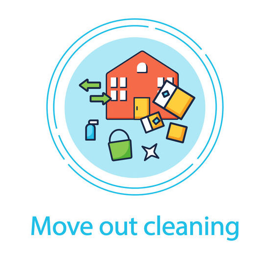 Move out cleaning concept
