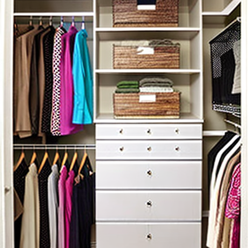 organized pretty closet
